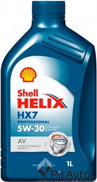 Моторное масло SHELL 5W30 HELIX HX7 PROFESSIONAL AV 1л
