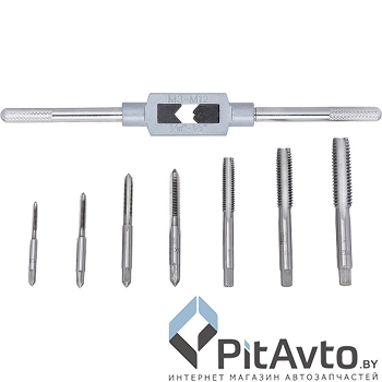 СИБРТЕХ 77308 Набор метчиков 8 пр