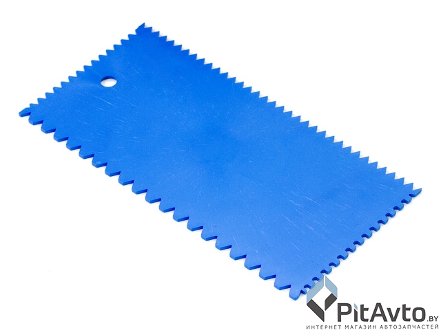 Шпатель пластмассовый зубчатый 101x202мм STARTUL MASTER ST1141