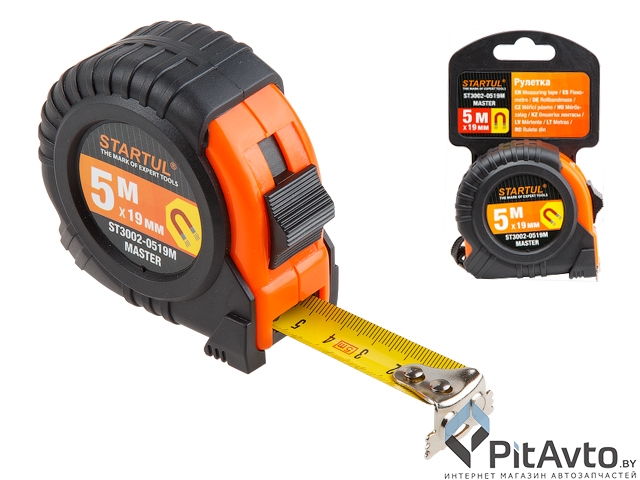Рулетка 5м19мм STARTUL Мастер с магнитом ST3002-0519М