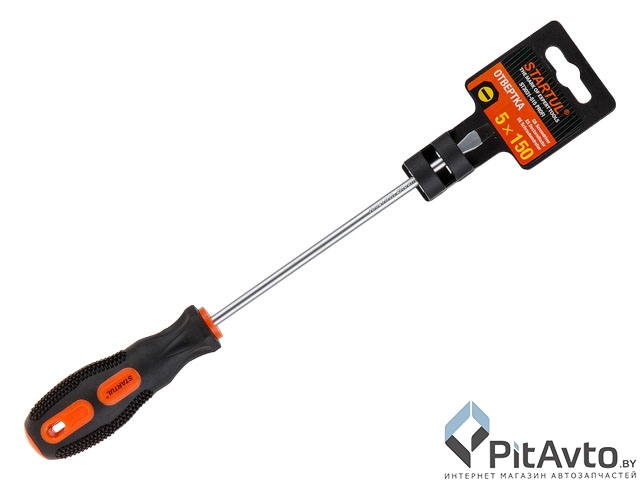Отвертка - 5.0x150мм SL STARTUL PROFI (ST3031-515) (плоская шлицевая SLOTTED. рукоятка Anti slip)