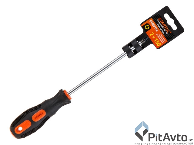 Отвертка + №2 150мм PH STARTUL PROFI (ST3032-215) (крестовая Phillips. рукоятка Anti slip)