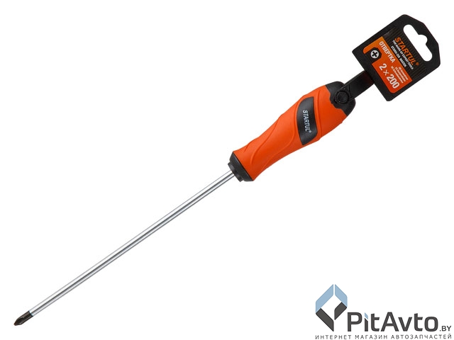 Отвертка + №2 200мм PH STARTUL MASTER (ST3055-220) (крестовая Phillips)