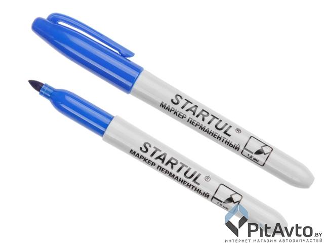 Маркер промышл. перманентный фетровый синий STARTUL PROFI ST4350-02, толщ. линии 1.5 мм