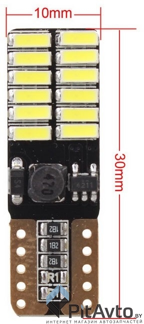 DEGUANG Светодиод T10 4014-24SMD Canbus
