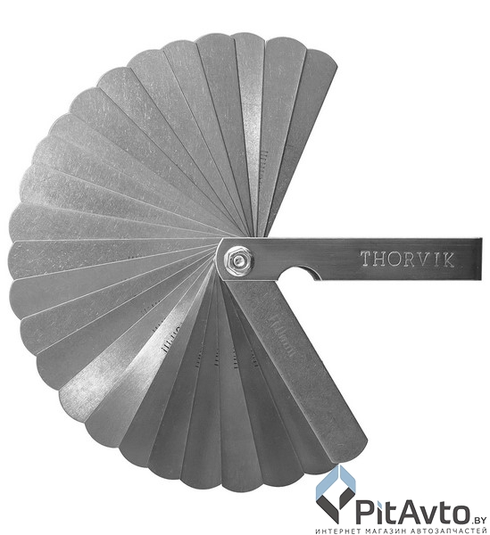 Набор щупов THORVIK 0.04-1мм 25шт / TG25