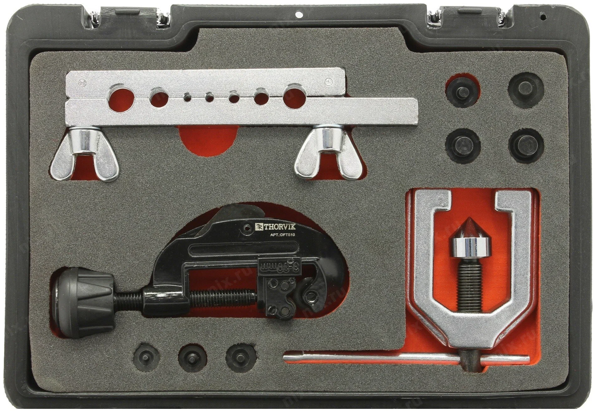 Набор для развальцовки трубок 4-14 мм / THORVIK DFTS10