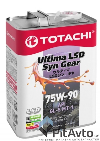 Масло трансмиссионное TOTACHI 75W-90 GL-5 4л / G3304