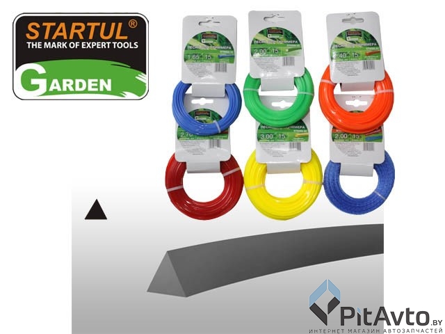 Леска ф 2.7 мм х 35 м треуг. сеч. STARTUL GARDEN 102570