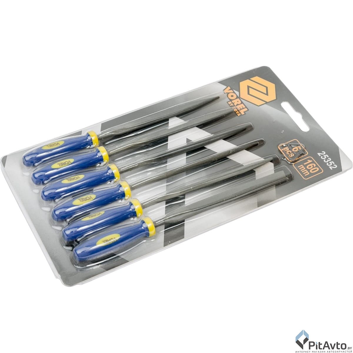 Набор надфилей VOREL 25352 160мм 6шт