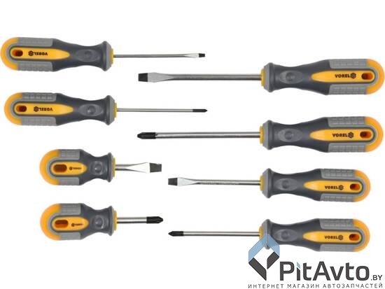 Набор отверток шлицевых VOREL 60782 8пр