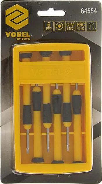 Набор отверток TORX VOREL 64554 6пр