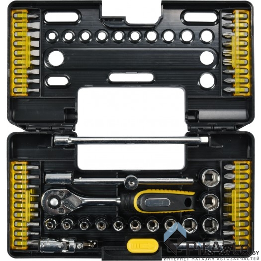 VOREL 65020 Набор головок торцевых и бит 57пр