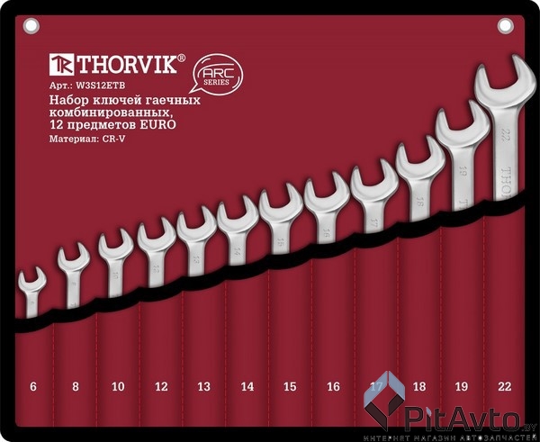 Набор ключей комбинированных THORVIK / W3S12ETB
