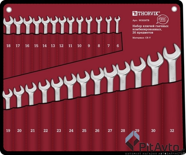 Набор ключей комбинированных THORVIK / W3S26TB
