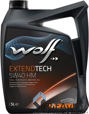 Масло моторное Wolf Extendtech 5W-40 HM 5л