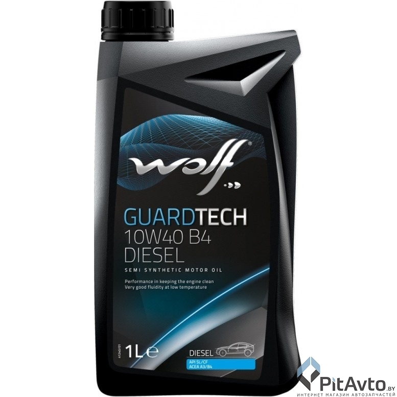 Масло моторное WOLF Guardtech B4 Diesel 10W-40 1л