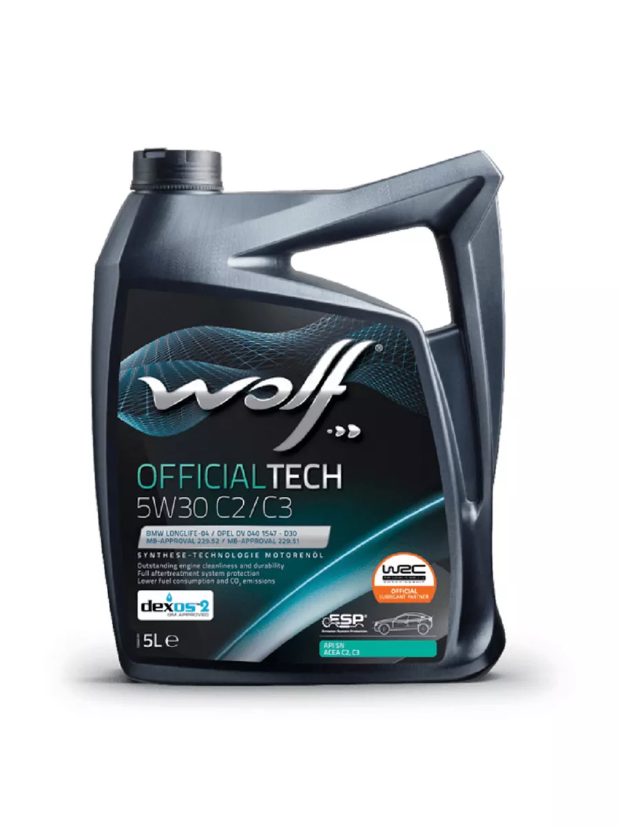 Масло моторное Wolf Officialtech 5W-30 C2/C3 5л