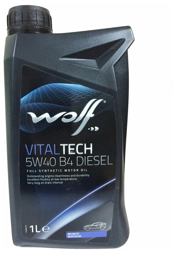 Масло моторное Wolf Vitaltech 5W-40 B4 DIESEL 1л