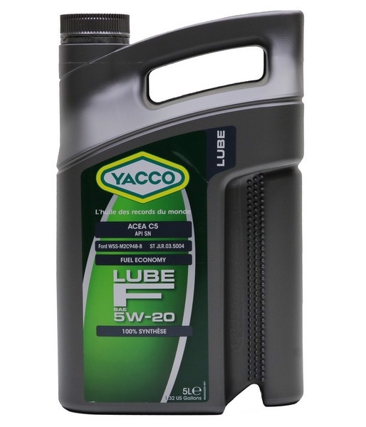 Моторное масло YACCO 5W20 LUBE F 5л