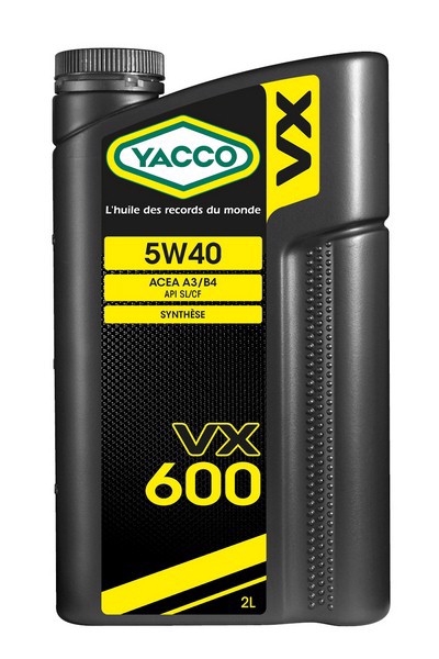 Моторное масло YACCO 5W40 VX 600 2л