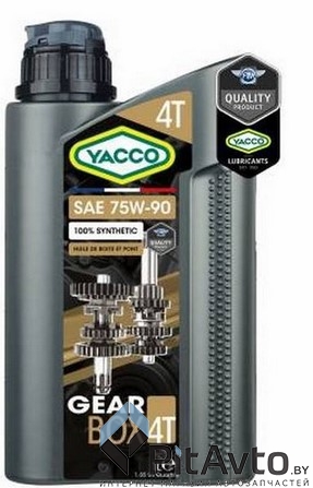 Масло трансмиссионное YACCO 75W90 GEARBOX 4T 1л