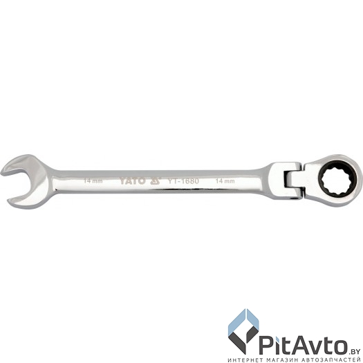 Изображение Ключ комбинированный трещоточный с шарниром YATO 20мм Ключ комбинированный трещоточный с шарниром YATO 20мм
