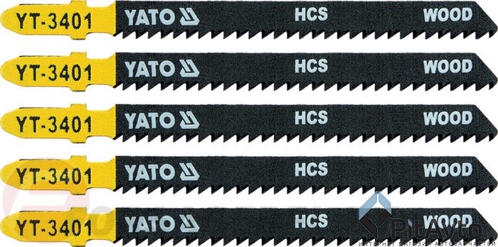 Полотна для электролобзика по дереву 5шт YATO / YT-3401