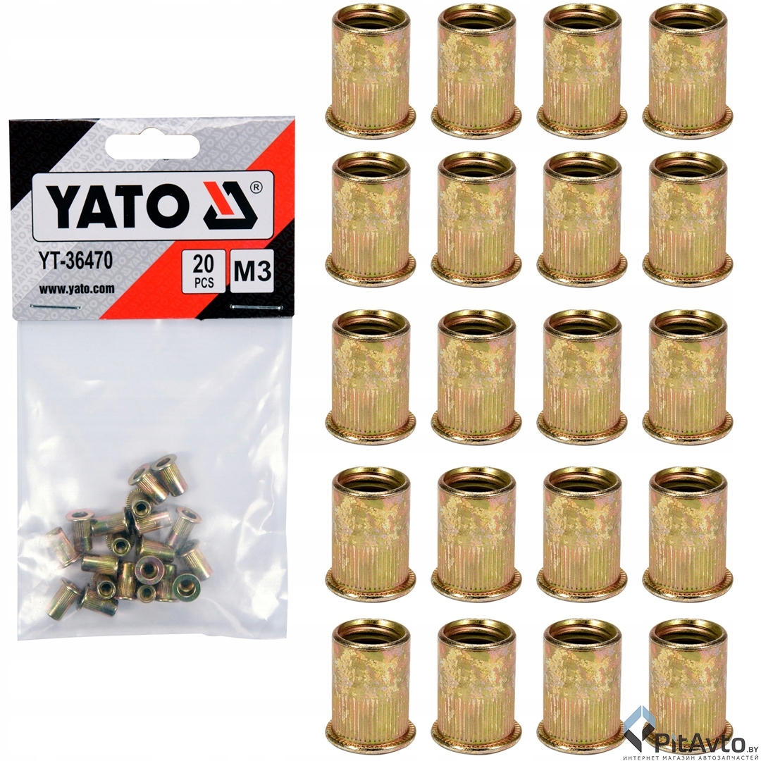 Заклепка резьбовая YATO М3 20шт