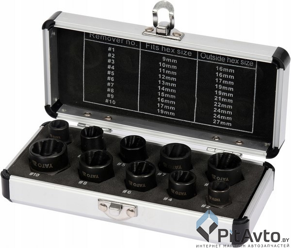 Набор головок для поврежденных болтов YATO / YT-06031