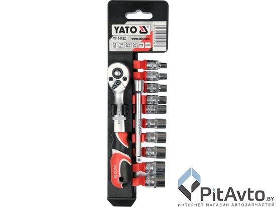 Набор головок с трещоткой YATO / YT-14432