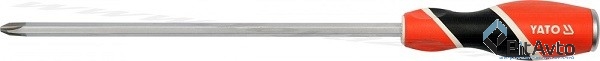 Отвертка крестовая ударная РН3х200мм, YATO, YT-25996