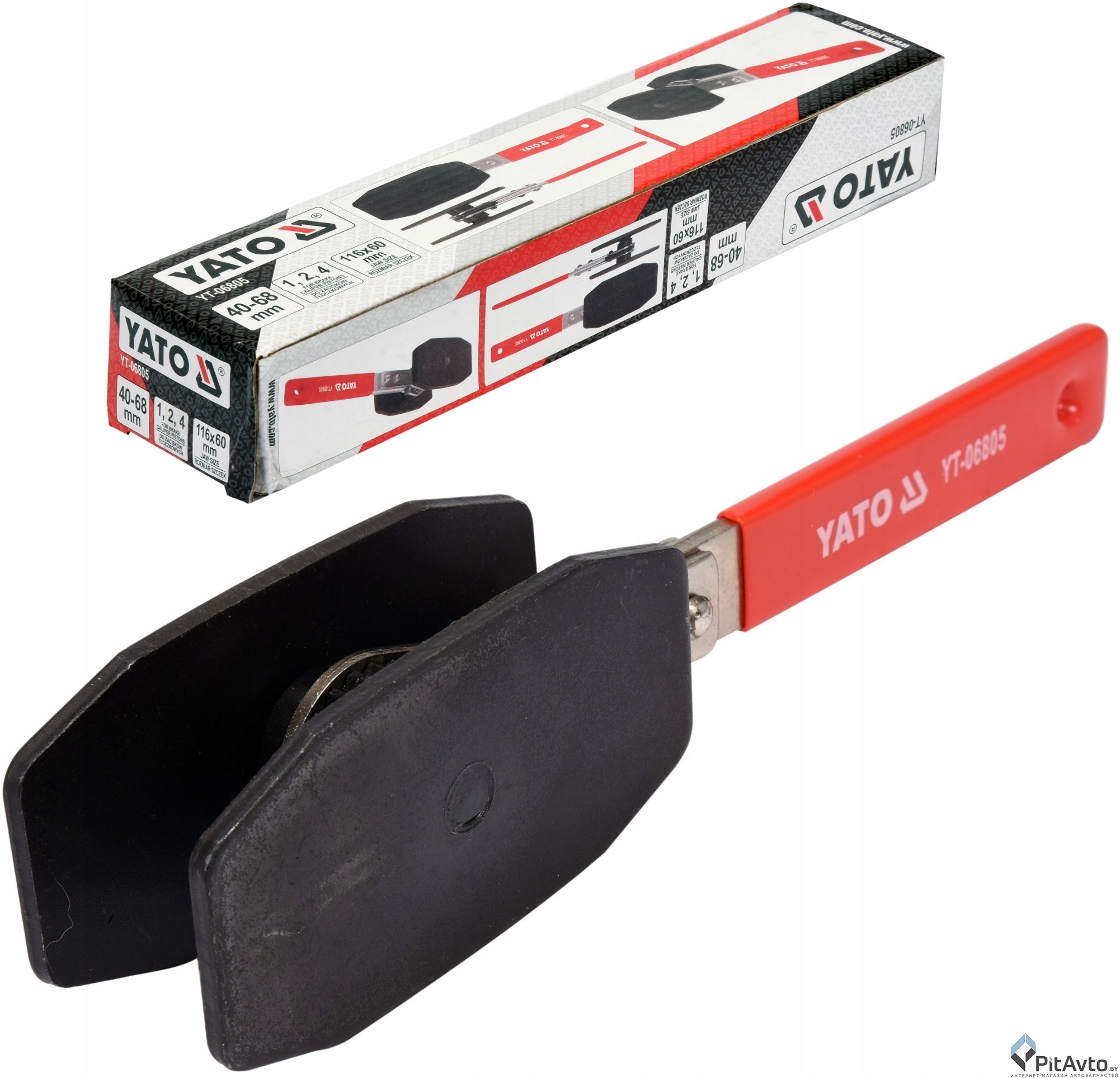 Инструмент для вдавливания поршня тормозных суппортов YATO 40-68мм