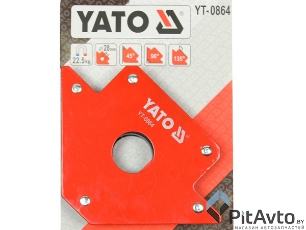 Струбцина магнитная для сварки YATO 102х155х17мм