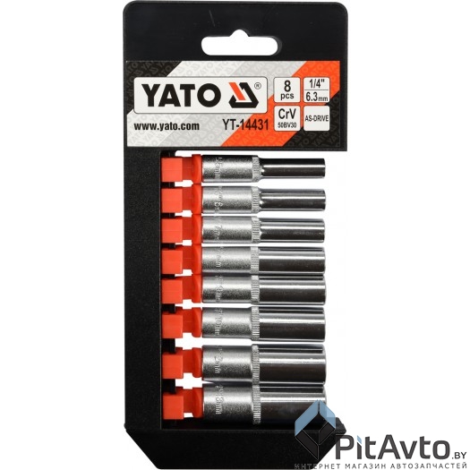 Набор головок глубокие YATO YT-14431 8пр