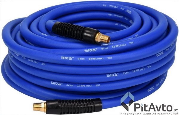 Шланг воздушный прямой YATO 8мм х 20м / YT-24234