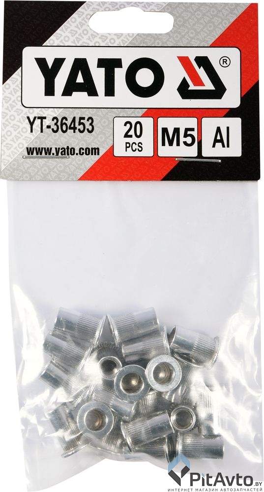Комплект заклепок резьбовых YATO M5 20шт