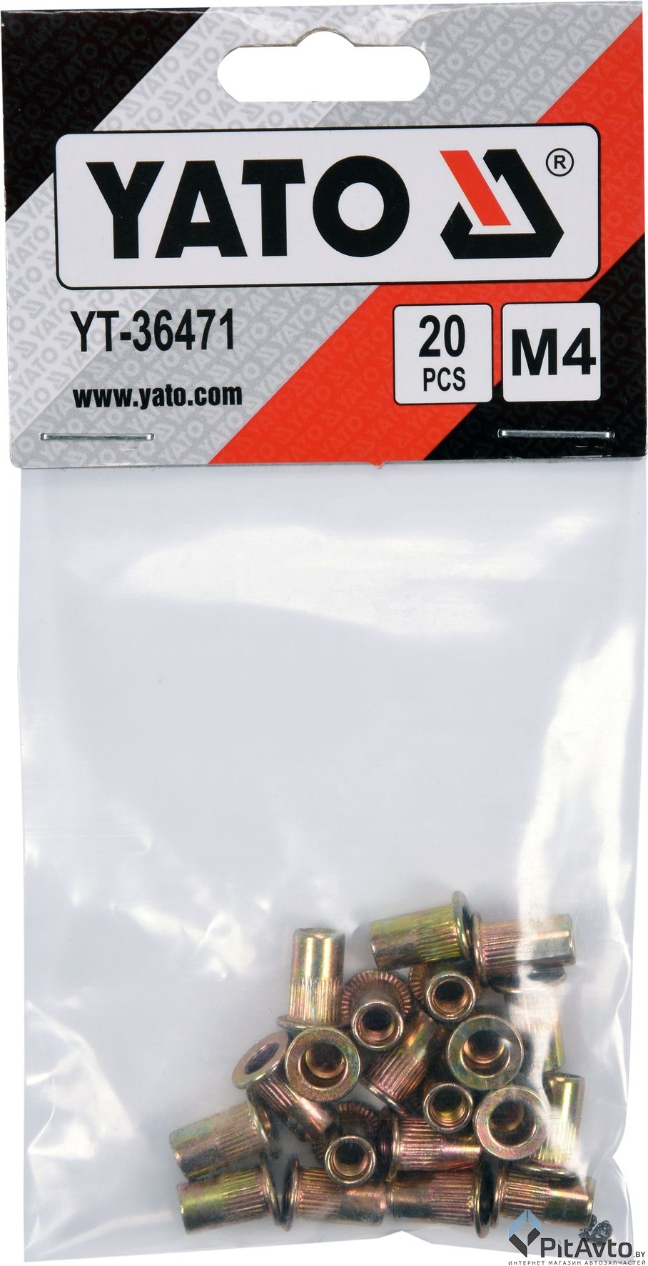 Комплект заклепок резьбовых YATO M4х11мм 20шт