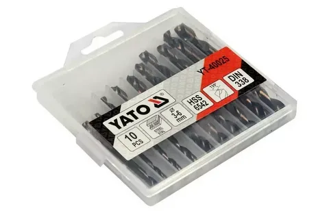 Набор сверл по металлу двусторонних YATO 3-6мм 10шт