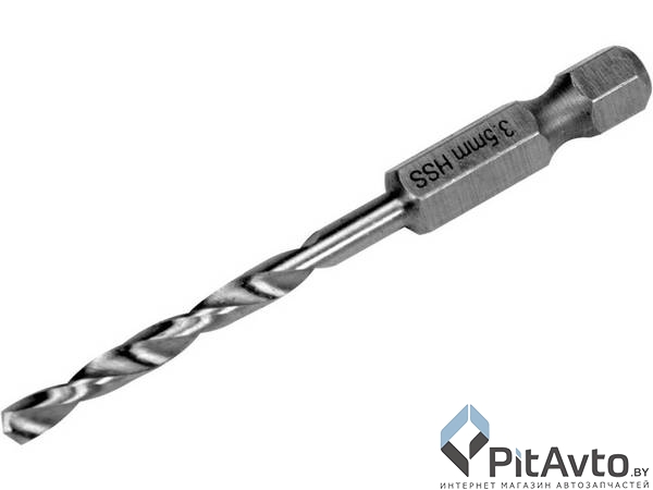 Сверло по металлу шестигранный хвостовик YATO HSS6542 3.5мм