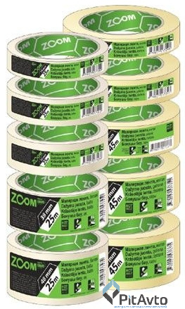 Лента малярная 48ммх25м ZOOM, белая